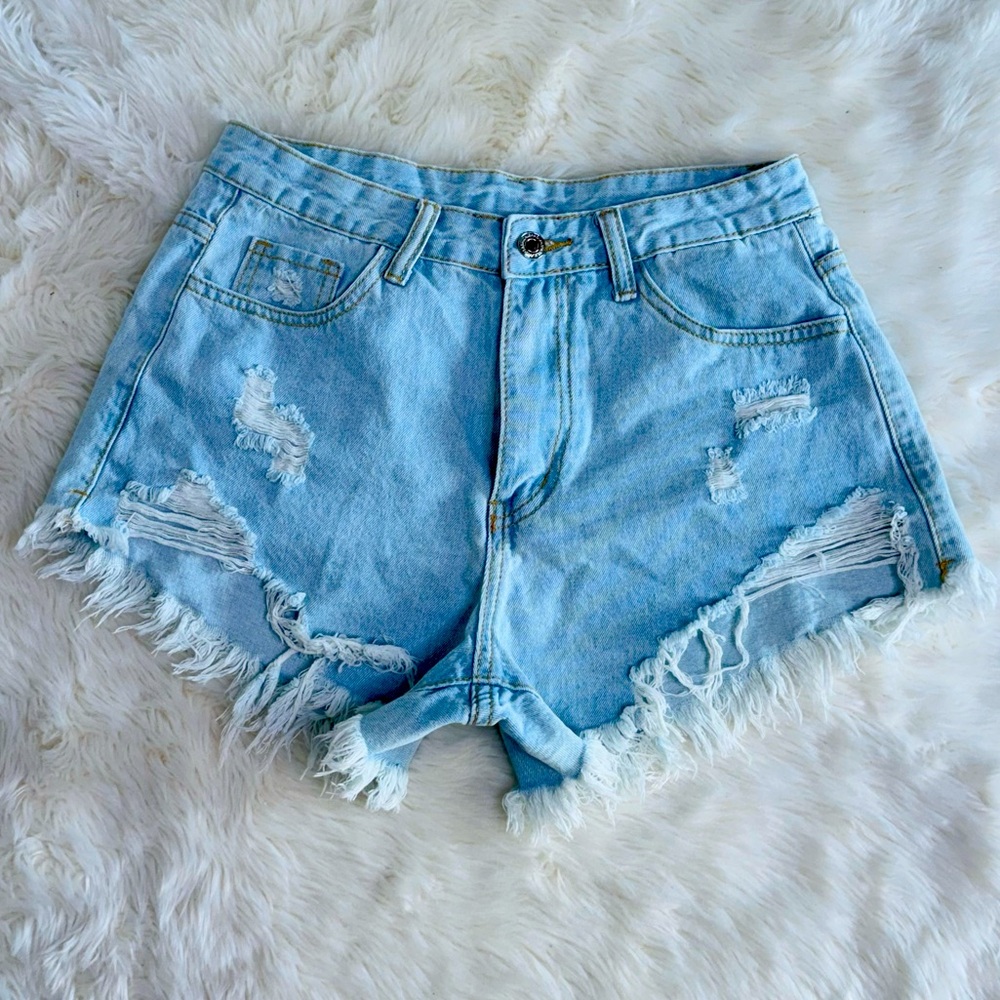 Denim Shorts High Waist ( 28inch)